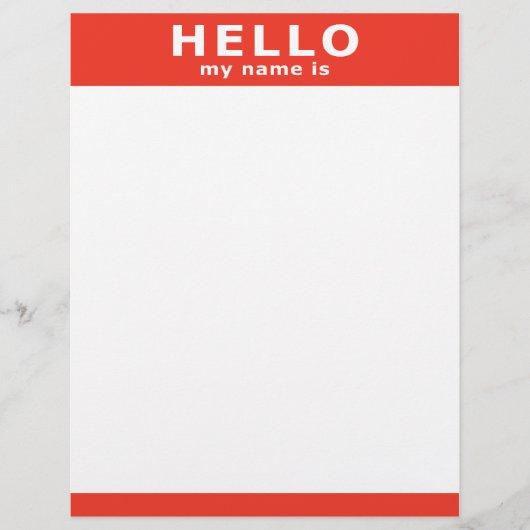 hello my name is... (Front)