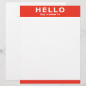 hello my name is... (Front/Back)