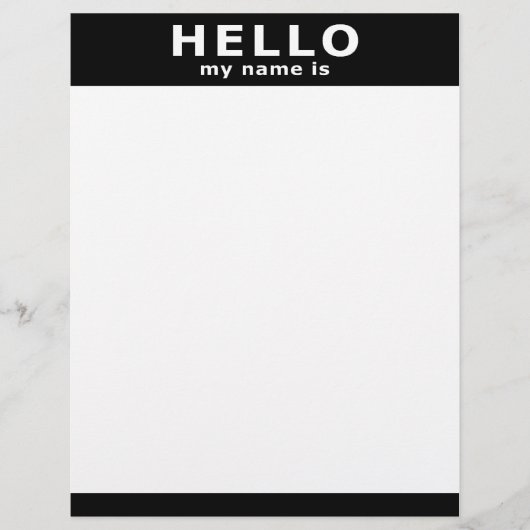 hello my name is... (Front)