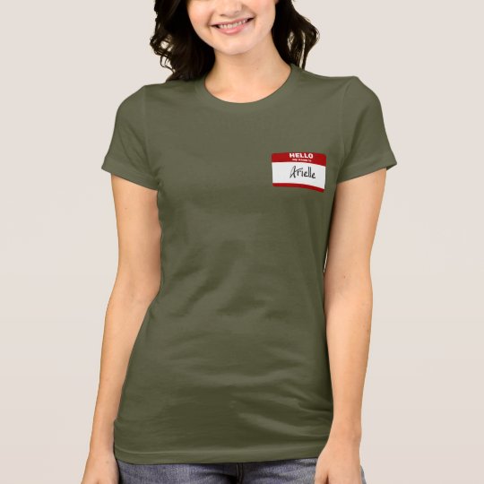 Hello My Name Is Arielle (Red) T-Shirt