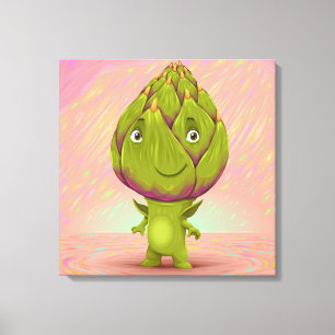 Hello My Name Is Artichoke Canvas Print