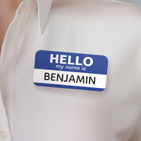 Hello my name is - Blue - Custom Employee