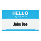 Hello My Name Is - Blue Name Tag (Front)