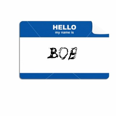 Hello My Name Is Bob