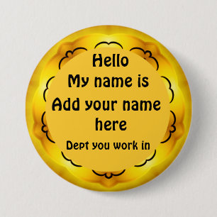 Hello,My name is.._ Button