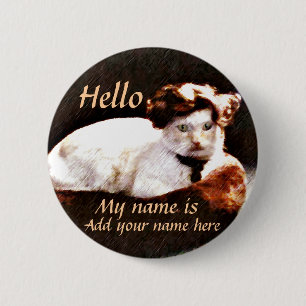 Hello,My Name Is.._Button Pinback Button