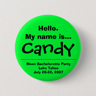 Hello.My name is Candy Pinback Button