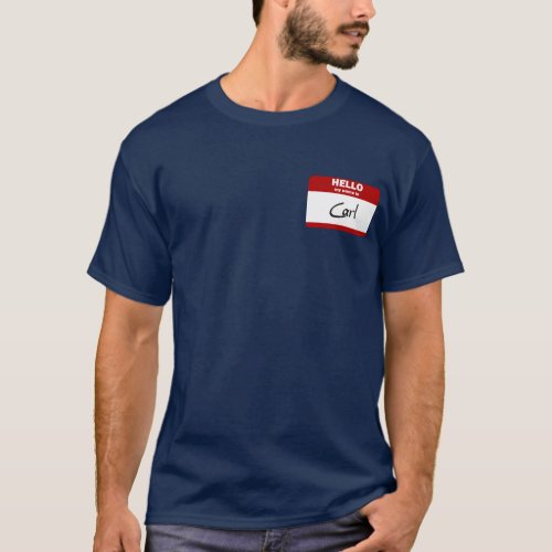 Hello My Name Is Carl Red T_Shirt