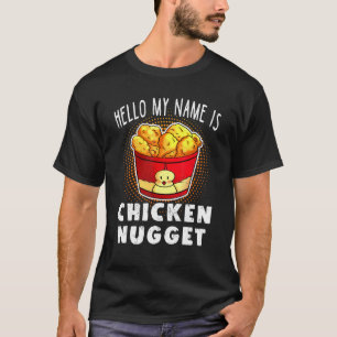 Hello My Name Is Chicken Nugget Lazy Costume Kids  T-Shirt
