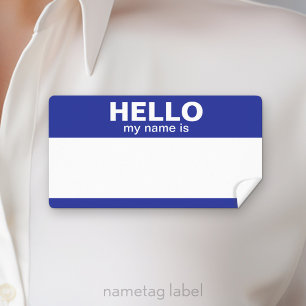 Hello my name is -- classic label