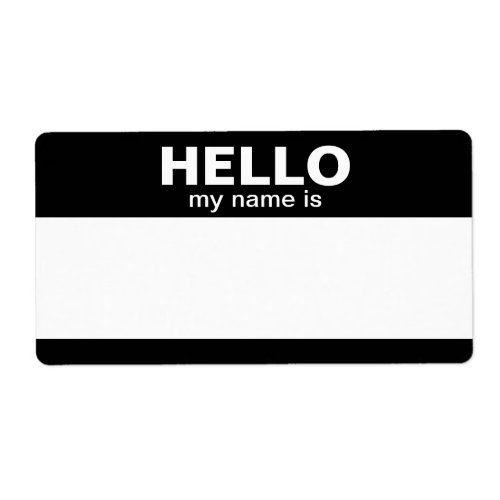 Hello my name is __ classic labels