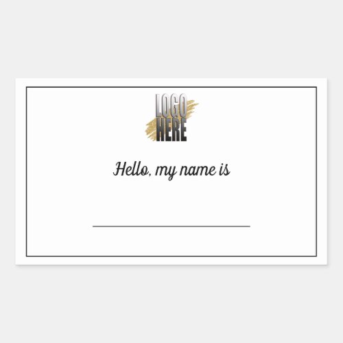 Hello My Name is Conference Reunion logo Name Tag