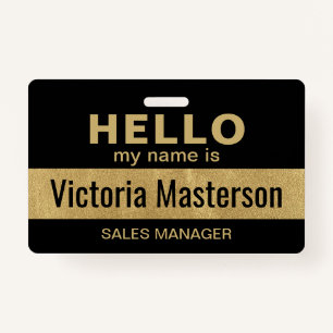 Hello My Name Is - Custom Business Employee Name Badge
