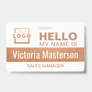 Hello My Name Is - Custom Business Employee Name Badge