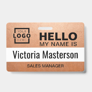 Hello My Name Is - Custom Business Employee Name Badge
