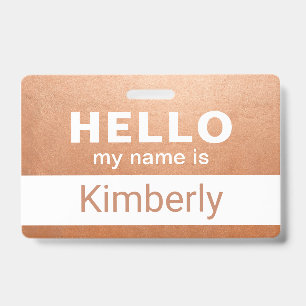 Hello My Name Is - Custom Business Employee Name Badge