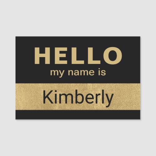 Hello My Name Is _ Custom Business Employee Name Name Tag