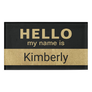Hello My Name Is - Custom Business Employee Name Tag