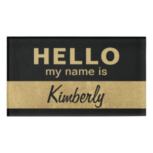 Hello My Name Is - Custom Script Employee Name Tag