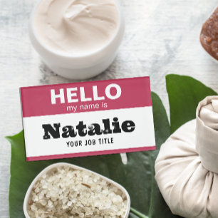Hello My Name Is Customized Nursing Student Nurse Tag