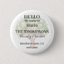 Hello my name is Family Reunion Keepsake Gift Set