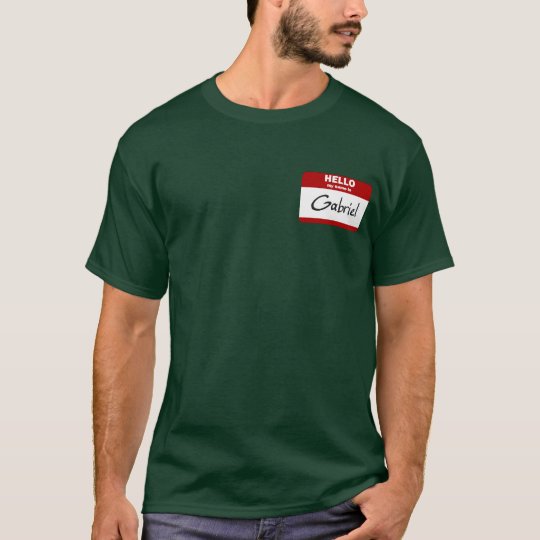 Hello My Name Is Gabriel (Red) T-Shirt