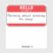Hello My Name Is Hunting Fishing Sticker Decal