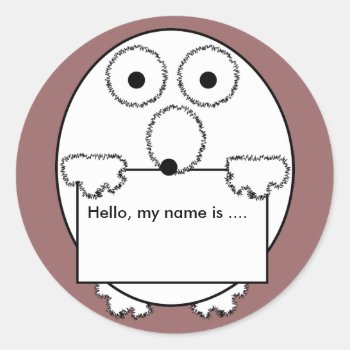 Hello My Name Is Ice Breaker Event Sticker by RossiCards at Zazzle