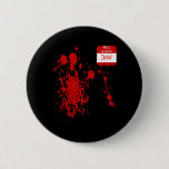 Hello My Name Is Jason Funny Halloween Costume  Button