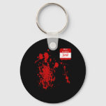 Hello My Name Is Jason Funny Halloween Costume  Keychain