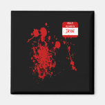 Hello My Name Is Jason Funny Halloween Costume  Magnet