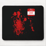 Hello My Name Is Jason Funny Halloween Costume  Mouse Pad
