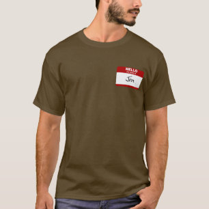 Hello My Name Is Jon (Red) T-Shirt