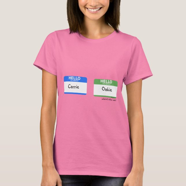 Hello My Name is...Kareoke Gag T shirts (Front)