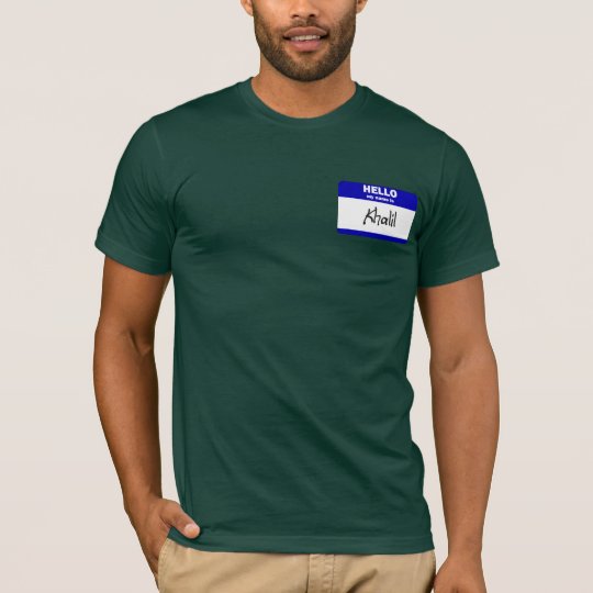Hello My Name Is Khalil (Blue) T-Shirt