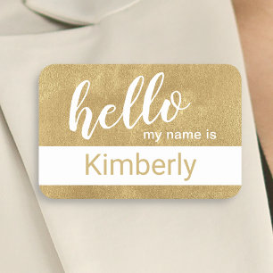 Hello My Name Is - Modern Calligraphy Custom Name Tag