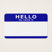 hello my name is name tag (Front)