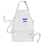 Hello, My Name Is Name Tag (blue) Adult Apron at Zazzle