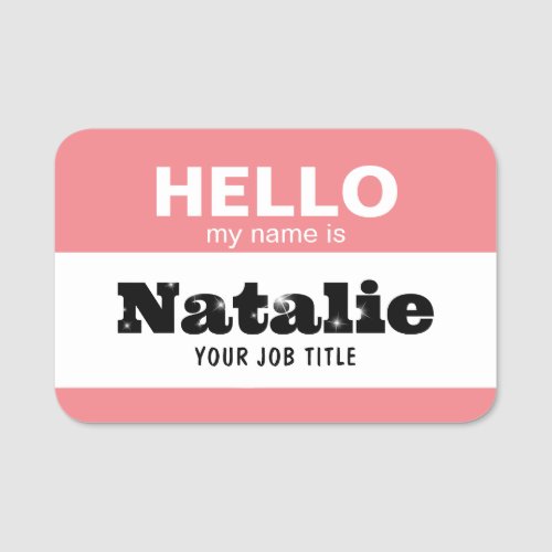 Hello My Name Is NHS Practitioner Nursery School Name Tag