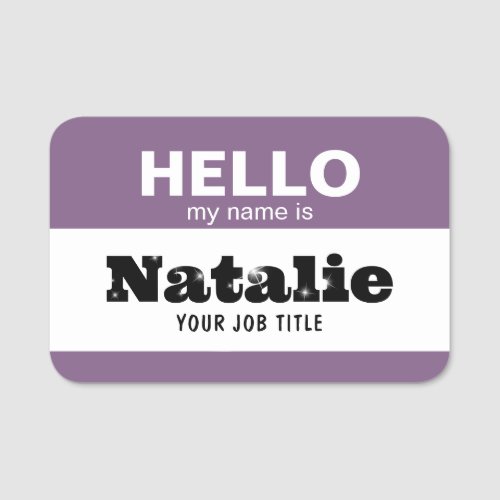 Hello My Name Is NHS Practitioner Nursery School Name Tag