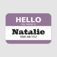 Hello My Name Is NHS Practitioner Nursery School