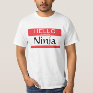 Hello My Name Is Ninja T-Shirt