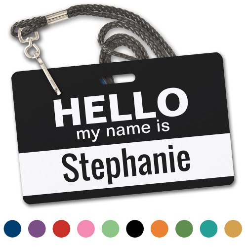 Hello my name is _ personalized badge