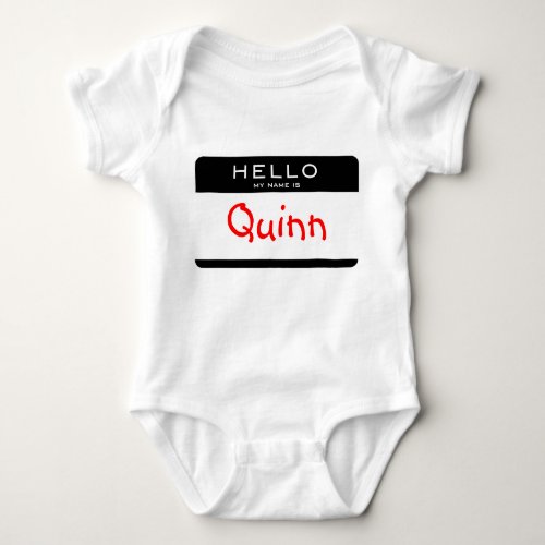 HELLO MY NAME IS Personalized Name Tag Shirt