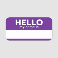 hello my name is purple