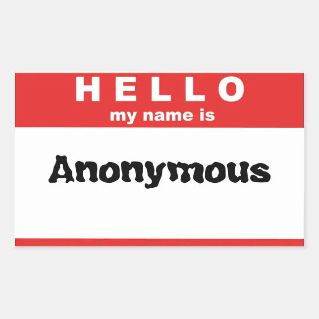 Hello My Name Is Rectangular Sticker | Zazzle