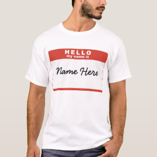Hello, My Name Is... Red T-Shirt