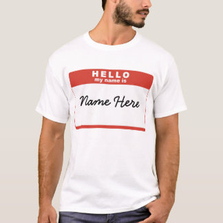 Hello, My Name Is... Red T-Shirt