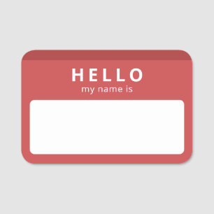 Hello My Name Is   Reusable Convention Icebreaker Tag