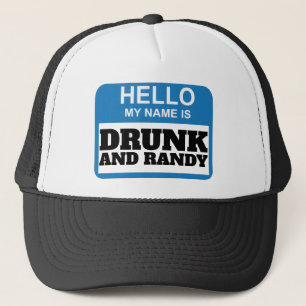 HELLO MY NAME IS SPOOF TRUCKER HAT